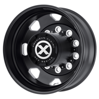 ATX AO401 OCTANE 22.5X8.25 SATIN BLACK MILLED - REAR