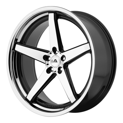 Adventus AVS-2 22X10.5 GLOSS BLACK MACHINED W/ SS LIP