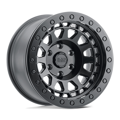 Black Rhino Hard Alloys PRIMM BEADLOCK 17X8.5 MATTE BLACK WITH BLACK BOLTS