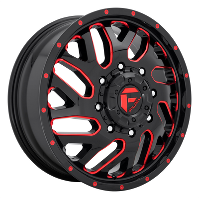 Fuel UTV D656 TRITON UTV 22X7 GLOSS BLACK RED TINTED CLEAR