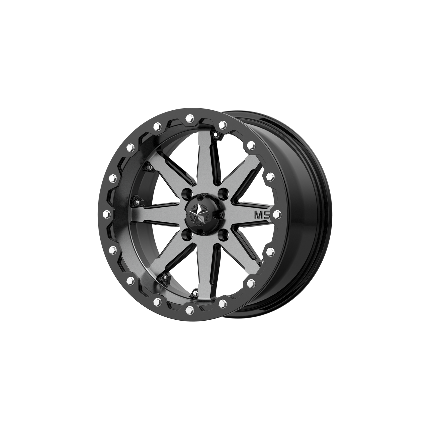 MSA Offroad Wheels M21 LOK BEADLOCK 14X10 CHARCOAL TINT