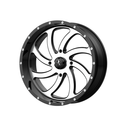 MSA Offroad Wheels M36 SWITCH 18X7 MACHINED GLOSS BLACK