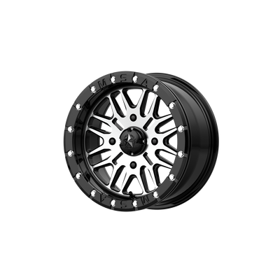 MSA Offroad Wheels M37 BRUTE BEADLOCK 16X7 GLOSS BLACK MACHINED