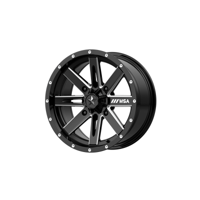 MSA Offroad Wheels M41 BOXER 14X7 GLOSS BLACK MILLED