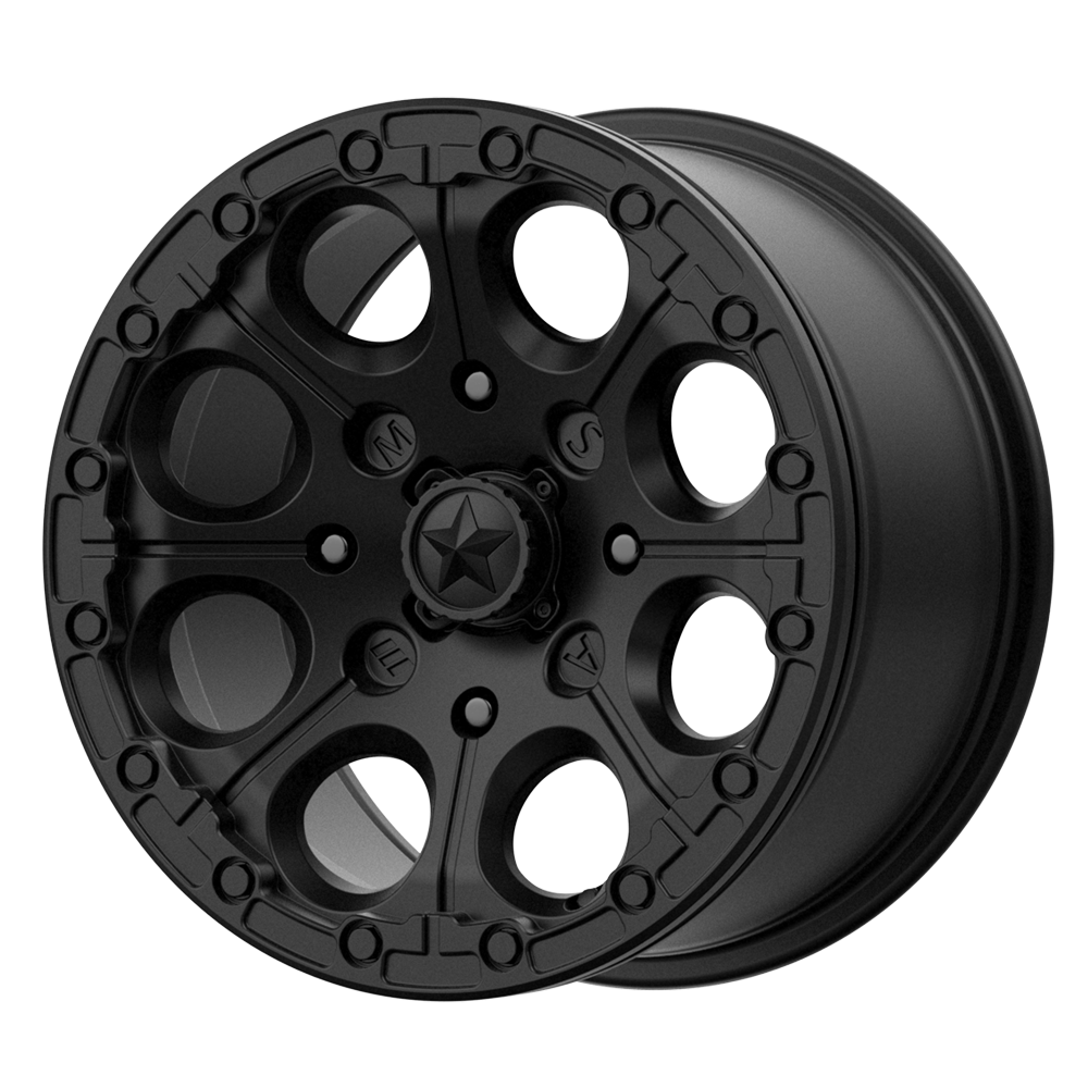 MSA Offroad Wheels M44 CANNON BEADLOCK 15X7 SATIN BLACK