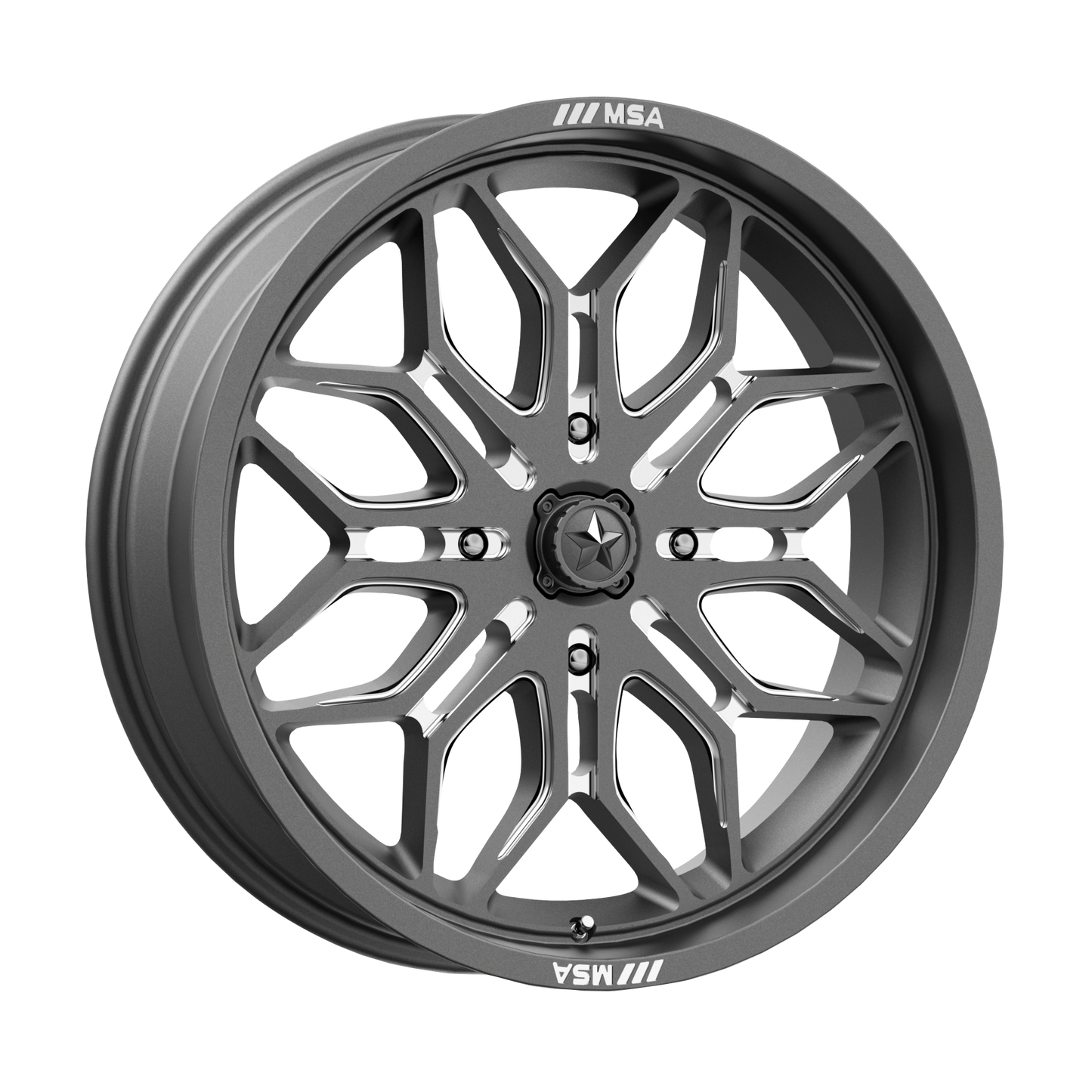 MSA Offroad Wheels M47 SNIPER 24X7 GUNMETAL MILLED