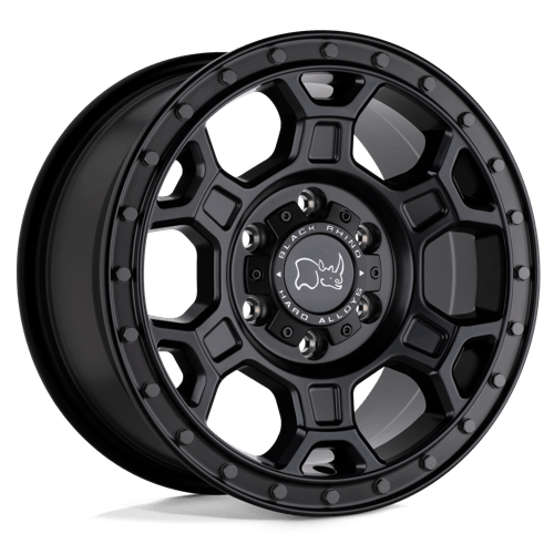 Black Rhino Hard Alloys MIDHILL 16X8 MATTE BLACK W/ GUNMETAL BOLTS