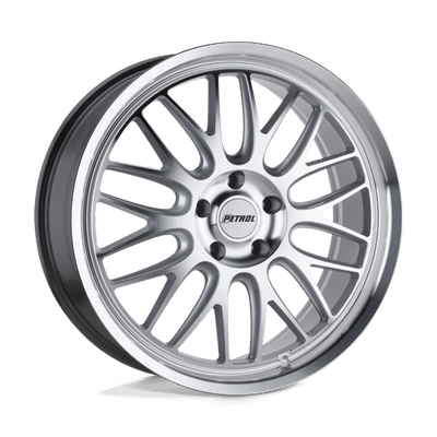 Petrol P4C 17X8 SILVER W/ MACHINED FACE & LIP