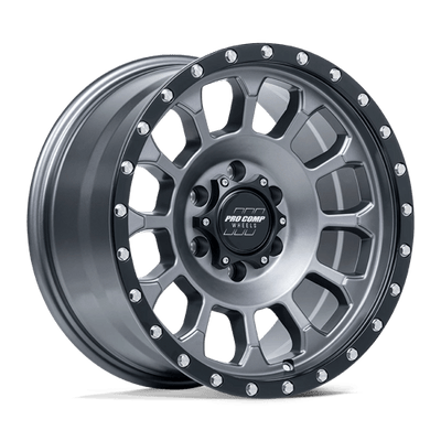 Pro Comp Alloys PA34 ROCKWELL 17X8.5 MATTE GRAPHITE W/ BLACK LIP