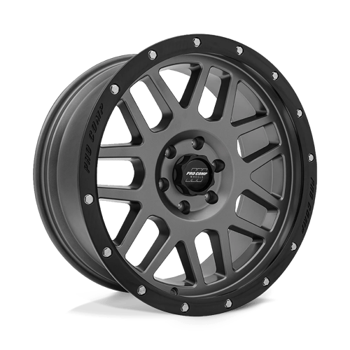 Pro Comp Alloys PA40 VERTIGO 17X9 DARK GRAY W/ BLACK LIP