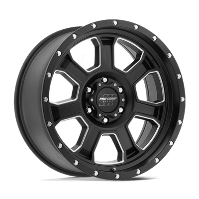 Pro Comp Alloys PA43 SLEDGE 20X9 SATIN BLACK MILLED