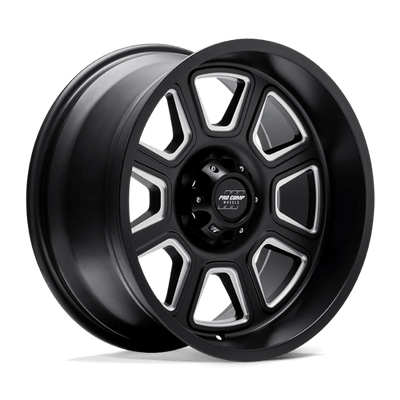 Pro Comp Alloys PA64 GUNNER 17X9 SATIN BLACK MILLED