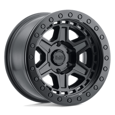 Black Rhino Hard Alloys RENO 17X9 MATTE BLACK W/ BRASS BOLTS