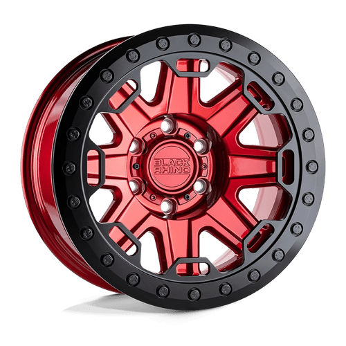 Black Rhino Hard Alloys RIFT BEADLOCK 17X8.5 CANDY RED W/ BLACK RING