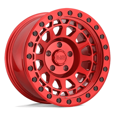 Black Rhino Hard Alloys PRIMM 17X9 CANDY RED WITH BLACK BOLTS