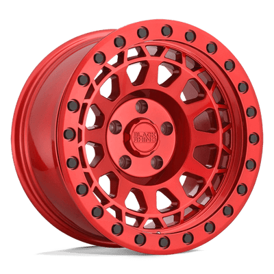 Black Rhino Hard Alloys PRIMM 17X9 CANDY RED WITH BLACK BOLTS