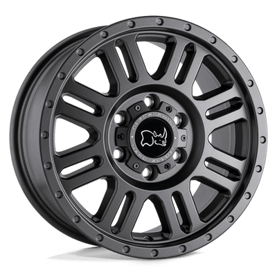 Black Rhino Hard Alloys YELLOWSTONE 17X8 MATTE GUNMETAL
