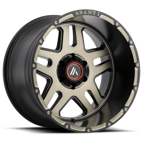 Asanti Off Road AB809 ENFORCER 17X8.5 MATTE BLACK MACHINED W/ TINTED CLEAR