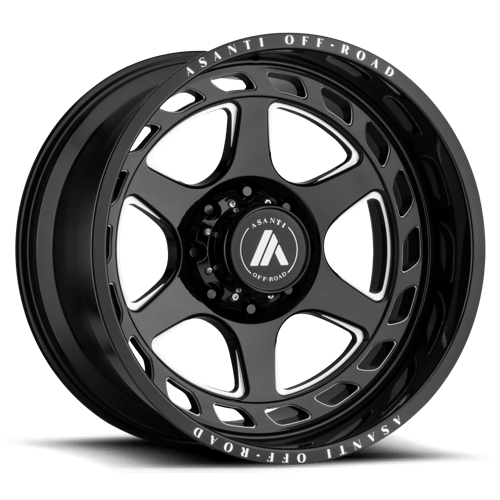 Asanti Off Road AB816 ANVIL 20X10 GLOSS BLACK MILLED