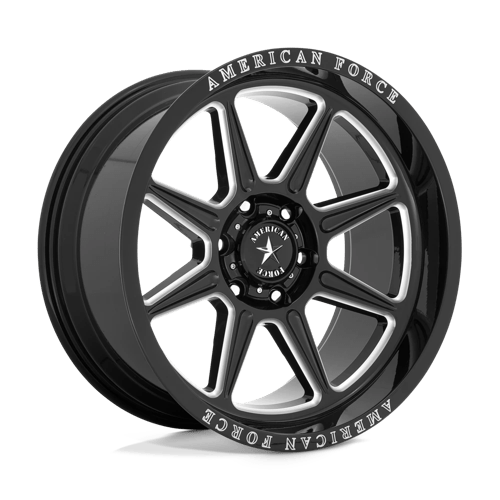 American Force Cast AC002 TRAIL 20X10 GLOSS BLACK MILLED