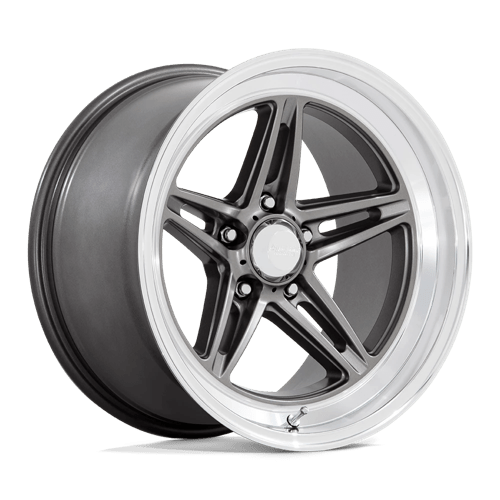 American Racing Vintage VN514 GROOVE 18X7 ANTHRACITE W/ DIAMOND CUT LIP