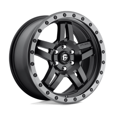 Fuel 1PC D557 ANZA 18X8 MATTE BLACK GUN METAL RING