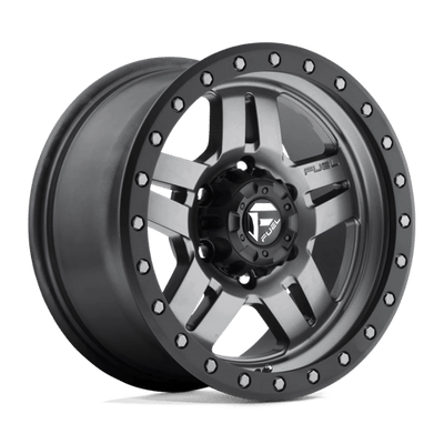 Fuel 1PC D558 ANZA 16X8 MATTE GUN METAL BLACK BEAD RING