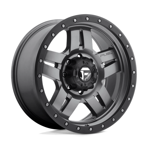 Fuel 1PC D558 ANZA 20X9 MATTE GUN METAL BLACK BEAD RING
