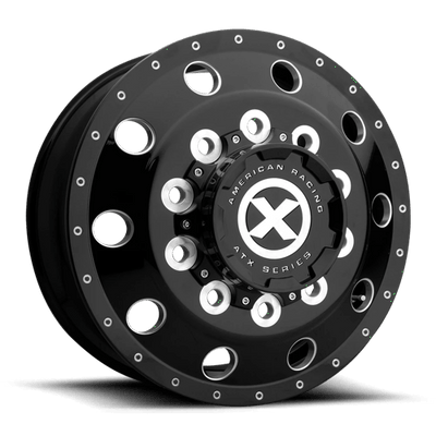 ATX AO400 BAJA 24.5X8.25 GLOSS BLACK MILLED - 8.25 FRONT