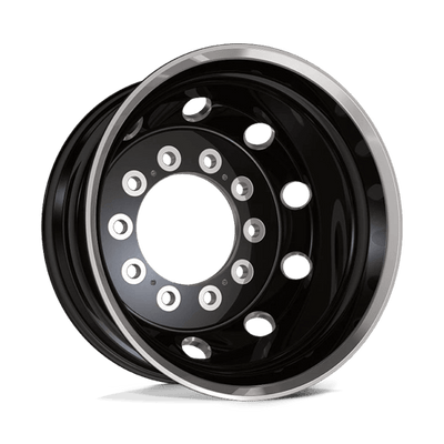 ATX AO404 JOURNEY 22.5X14 SATIN BLACK W/ POLISHED LIP - REAR OUTER