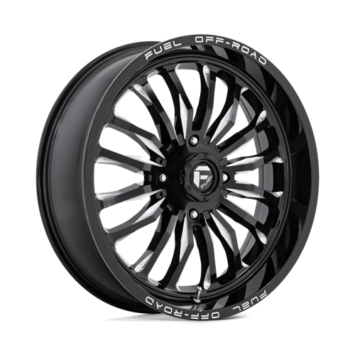 Fuel UTV D821 ARC UTV 22X7 GLOSS BLACK MILLED
