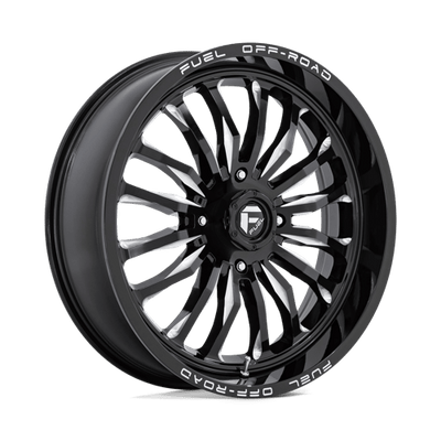 Fuel UTV D821 ARC UTV 22X7 GLOSS BLACK MILLED