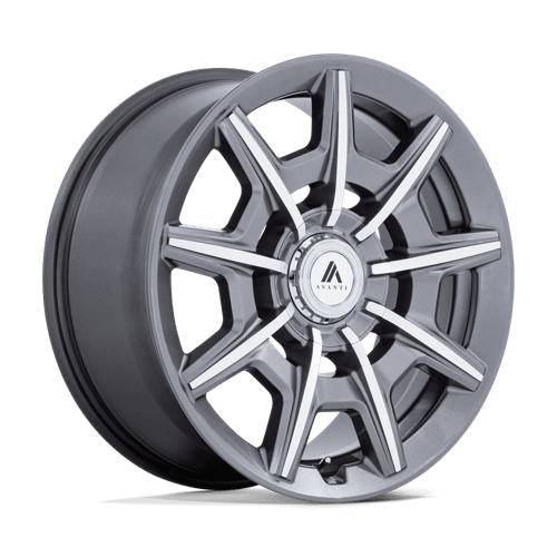 Asanti Black AB041 ESQUIRE 22X10.5 GLOSS ANTHRACITE BRIGHT MACH