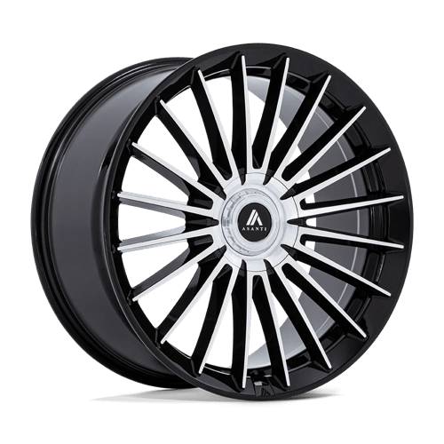Asanti Black AB048 VICEROY 22X9 GLOSS BLACK W/ MACHINED FACE