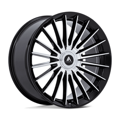 Asanti Black AB048 VICEROY 22X9 GLOSS BLACK W/ MACHINED FACE