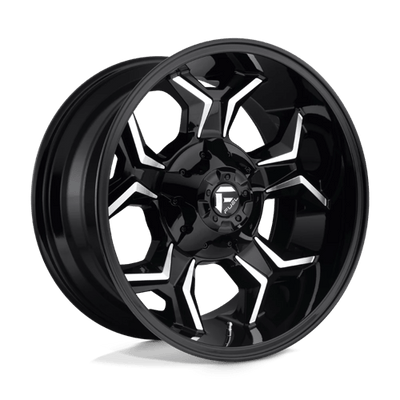 Fuel 1PC D606 AVENGER 20X9 GLOSS BLACK MILLED