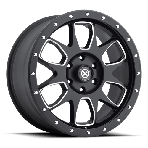 ATX Series AX196 17X9 SATIN BLACK W/ MILLED ACCENTS