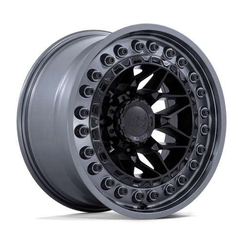 Black Rhino Hard Alloys ALPHA 20X10 MATTE BLACK W/ GUNMETAL LIP