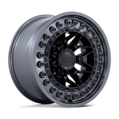 Black Rhino Hard Alloys ALPHA 20X10 MATTE BLACK W/ GUNMETAL LIP
