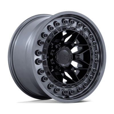 Black Rhino Hard Alloys ALPHA 20X10 MATTE BLACK W/ GUNMETAL LIP