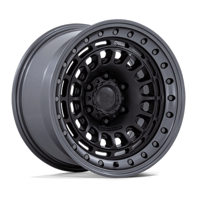 Black Rhino Hard Alloys BR014 SAHARA 17X9 MATTE BLACK W/ GUNMETAL LIP