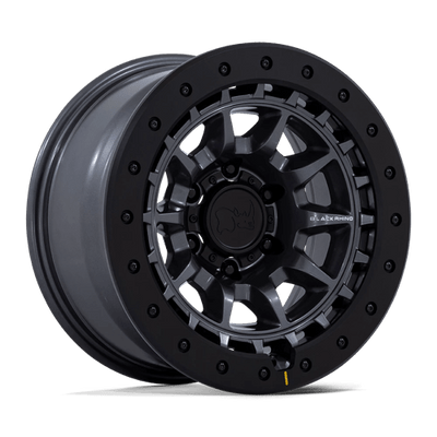 Black Rhino Hard Alloys BR016 TUSK 17X8.5 MATTE GUNMETAL W/ BLACK ROCK GUARD