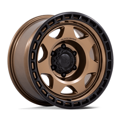 Black Rhino Hard Alloys BR018 VOYAGER 17X8.5 MATTE BRONZE W/ M-BLACK LIP