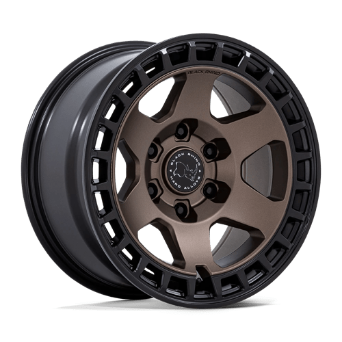 Black Rhino Hard Alloys BR022 BAHARI 17X8.5 BURNT BRONZE W/ MATTE BLACK LIP