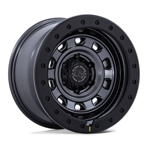 Black Rhino Hard Alloys BR023 XPLORER 17X9 MATTE GUNMETAL W/ BLACK ROCK GUARD