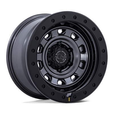 Black Rhino Hard Alloys BR023 XPLORER 17X9 MATTE GUNMETAL W/ BLACK ROCK GUARD