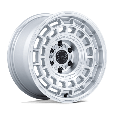 Black Rhino Hard Alloys BR024 AWOL 17X8.5 SILVER W/ MACHINED FACE