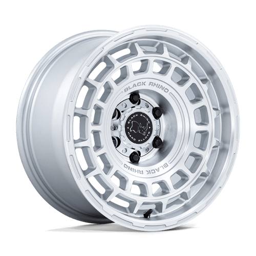 Black Rhino Hard Alloys BR024 AWOL 17X8.5 SILVER W/ MACHINED FACE