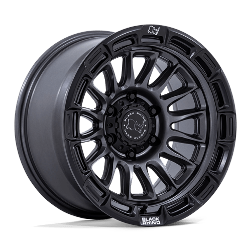 Black Rhino Hard Alloys BR025 RIVAL 17X8.5 MATTE GUNMETAL W/ MATTE BLACK LIP