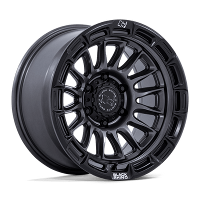 Black Rhino Hard Alloys BR025 RIVAL 17X8.5 MATTE GUNMETAL W/ MATTE BLACK LIP